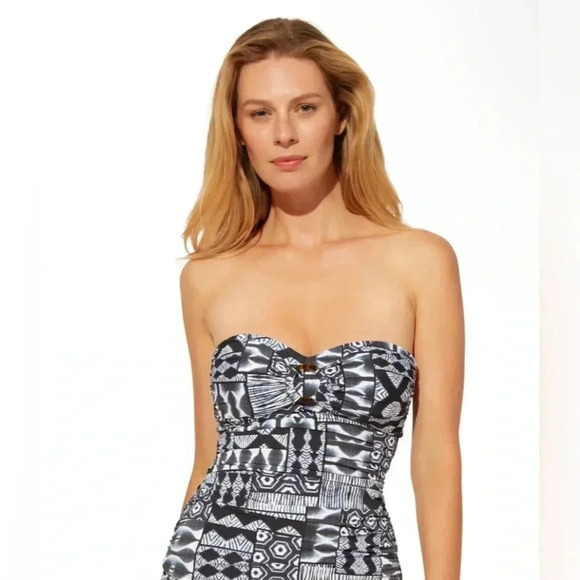 Bleu Rod Beattie Island Time Bandeau Tankini Top Size 8 - Picture 4 of 13